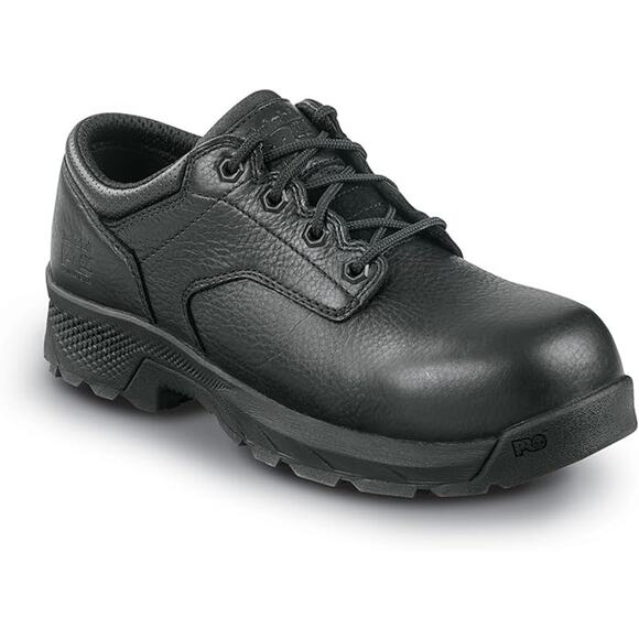 Men's Black Ox Titan EV MaxTrax Alloy Toe Oxford (BLACK) Size 11 - Picture 1 of 6
